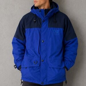 North End HP Invent All Climate Wear Hooded Parka Jacket Blue XS